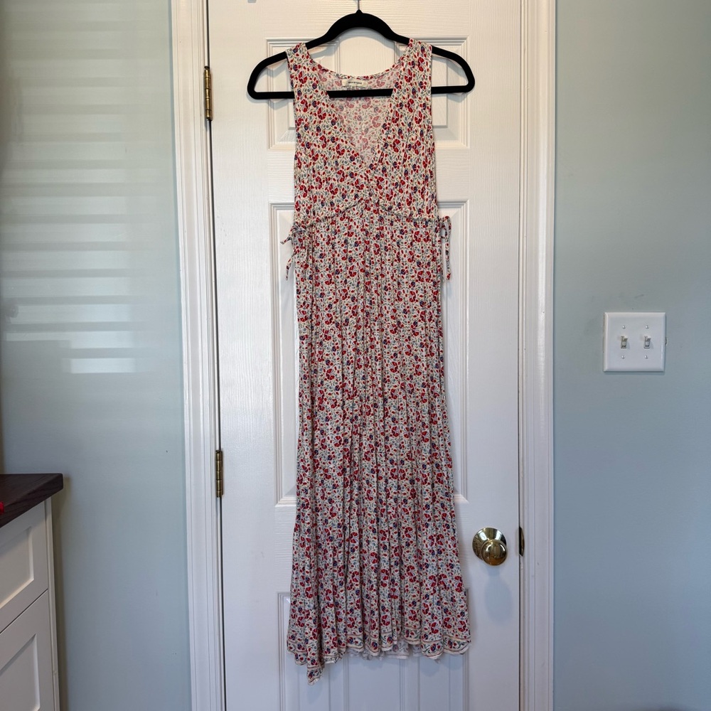 Max Studio Red Floral Maxi Dress